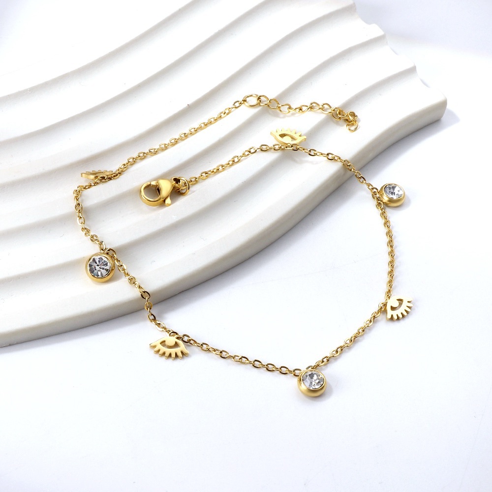 Elegant Evil Eyes Anklet